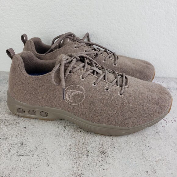 Therafit Men's Wool Runner Shoe Comfort Arch Support in Tan Taupe size 10.5 - Picture 12 of 12